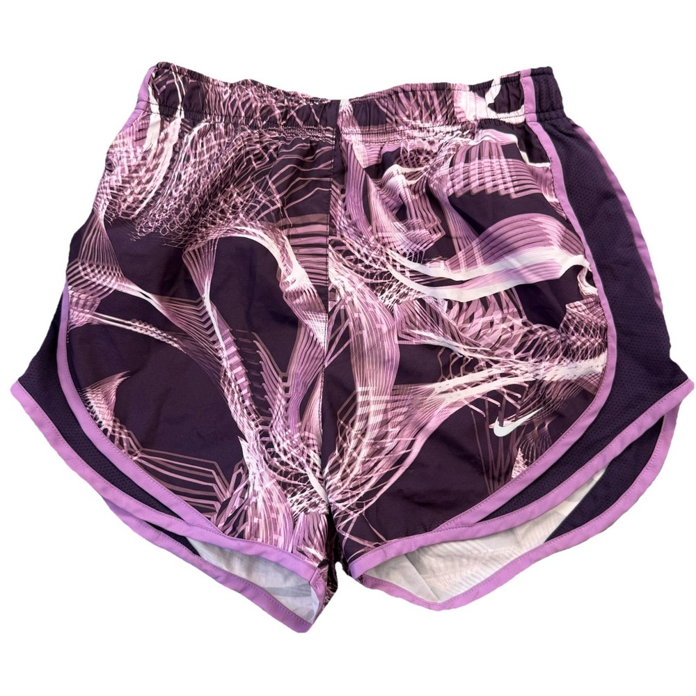 Nike Shorts Womens XS Running Dri-Fit Lined Side Vents Purple Floral